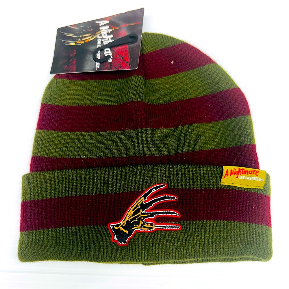 FREDDY KRUEGER ADULT ONE SIZE FITS ALL WINTER BEANIE HAT BRAND NEW WITH TAGS